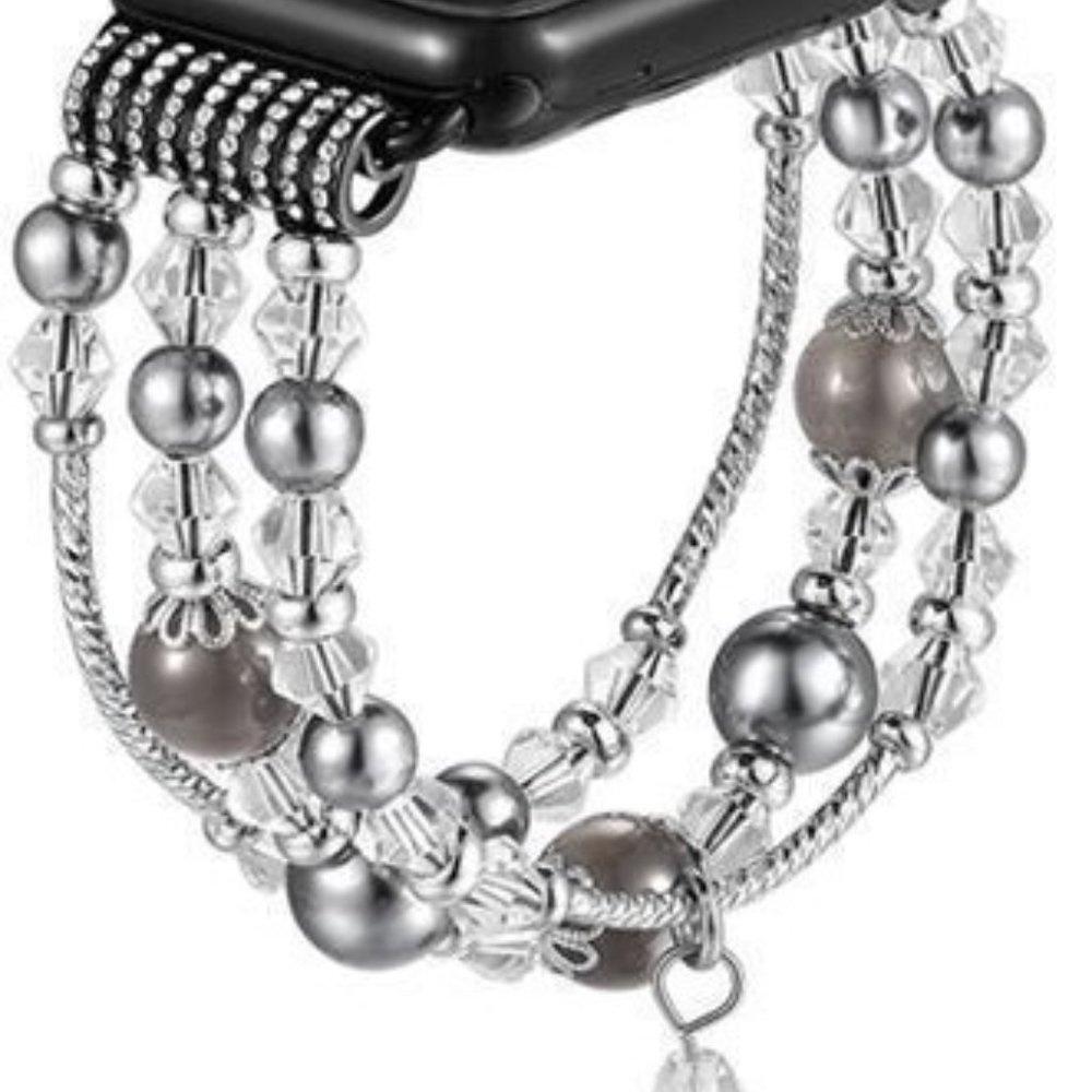 US Bling Agate Beads Strap for Apple Watch Band iWatch Series 8 7 SE